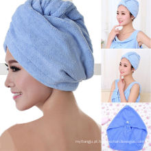 Turbante do cabelo de Microfiber / toalha super da água do envoltório de secagem 25 * 65cm do cabelo